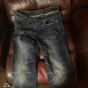 American Eagle Outfitters Dark Blue Skinny Jeans